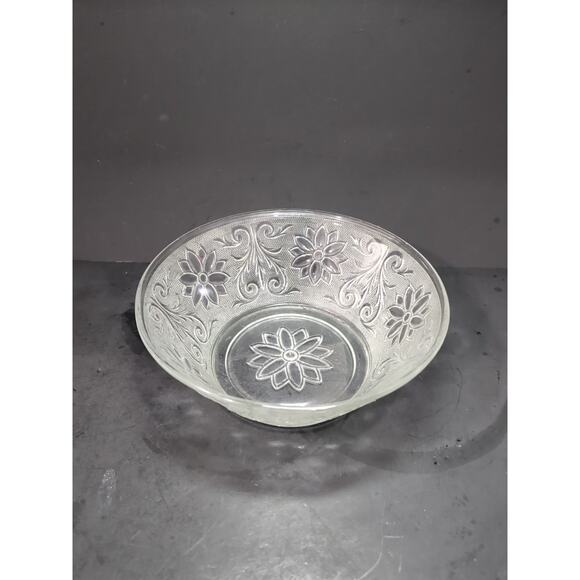 Vintage Tiara Indiana Glass Clear Sandwich Bowl, Vegetable Serving Bowl, Kitchen - Picture 1 of 10